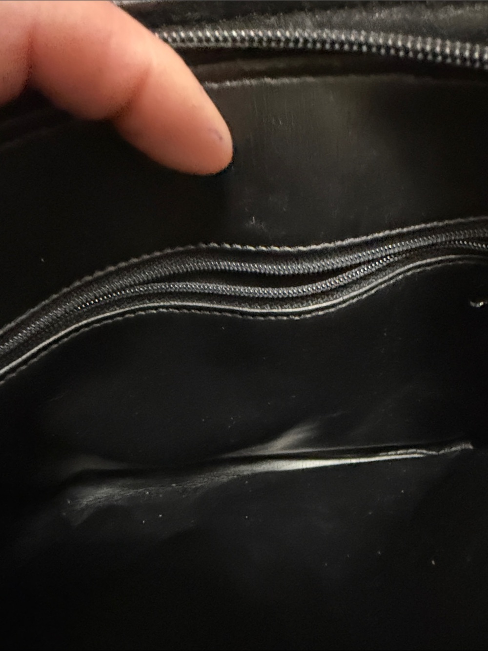 Vintage Black Unbranded Woven Leather Clutch/Shoulder/Crossbody Purse - Picture 4 of 5